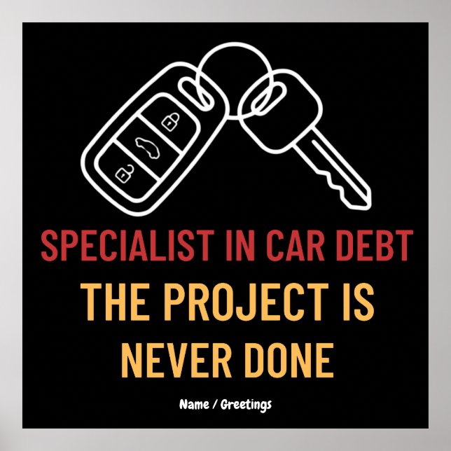 Automotive Key Art The Project Is Never Done Poster (Vorne)