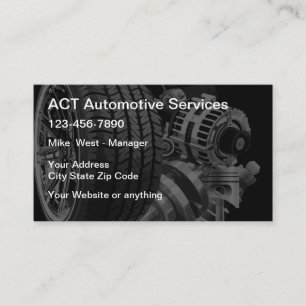 Automotive Parts Salvage Business Card Visitenkarte