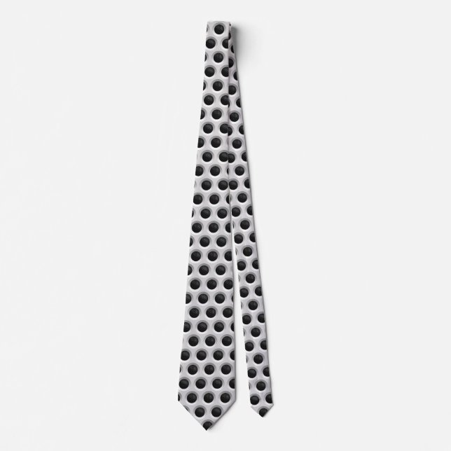 Automotive Polka Dots Grille Stil Krawatte (Vorderseite)