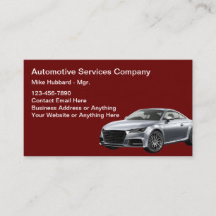 Automotive Services Business Card Modern Visitenkarte
