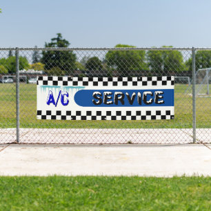 Automotive Shop A/C Service Air Conditioner Large Banner