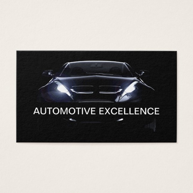 Automotive Sleek Modern Business Cards (Vorderseite)