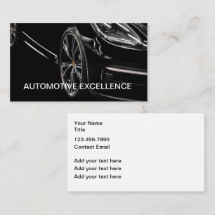 Automotive Sleek Modern Business Cards Visitenkarte