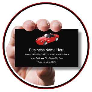 Automotive Sports Car Business Cards Visitenkarte
