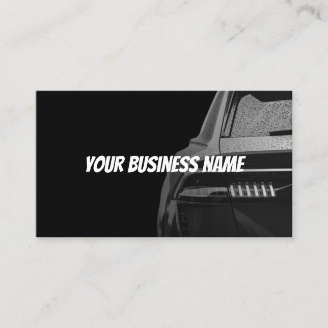 Automotive Visitenkarte - Fett Dunkles Design (Vorderseite)