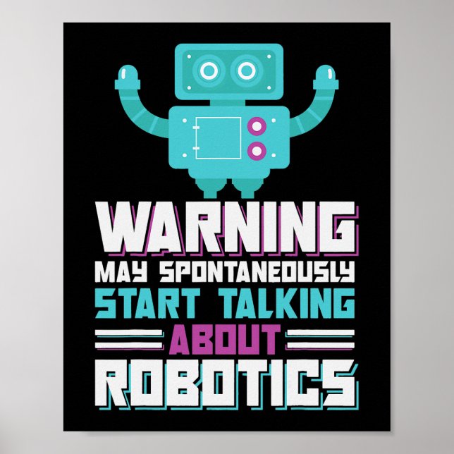 Autonome Roboter-Gebäude der AI Poster (Vorne)
