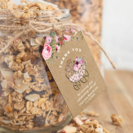 Autopapier Ein kleines Pumpkin Girl Babydusche Geschenkanhänger