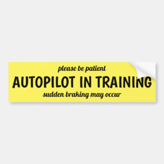 Autopilot Bumper Sticker Autoaufkleber