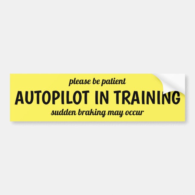 Autopilot Bumper Sticker Autoaufkleber (Vorne)