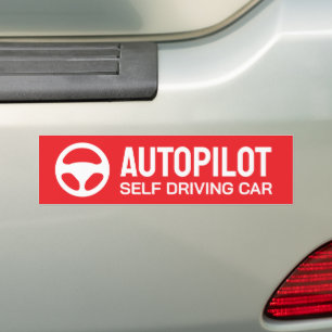 AutoPilot-Selbstfahrzeichen Autoaufkleber