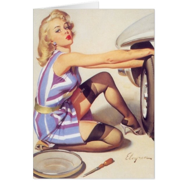 Autoprobleme Vintager Pinup (Vorne)