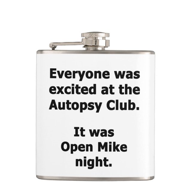 Autopsy-Club Flachmann (Vorderseite)