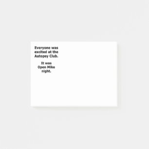 Autopsy-Club Post-it Klebezettel