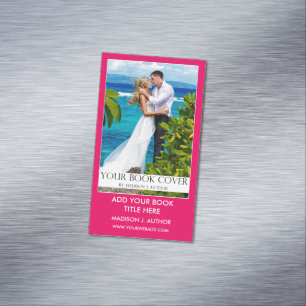 Autor Buch Werbeaktion Hot Pink Magnetische Visitenkarte