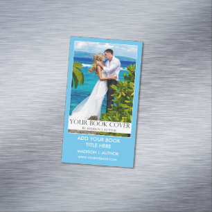 Autor Buch Werbeaktion Light Blue Magnetische Visitenkarte