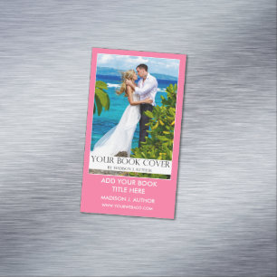 Autor Buch Werbeaktion Rosa Magnetische Visitenkarte