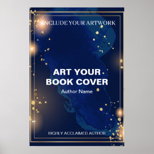Autor Buchcover Kunst Promotionaler Buchstart Poster