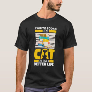 Autor Cat Book Poetry Novelist Writer T-Shirt