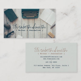 Autor coole Vintage Schreibmaschine beruflich Visitenkarte