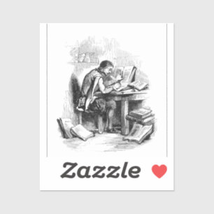 Autor des antiken Buches Aufkleber