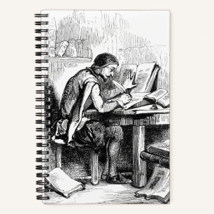Autor des antiken Buches Notizbuch