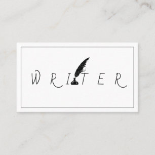 Autor Dichter Schriftsteller Blogger Visitenkarte