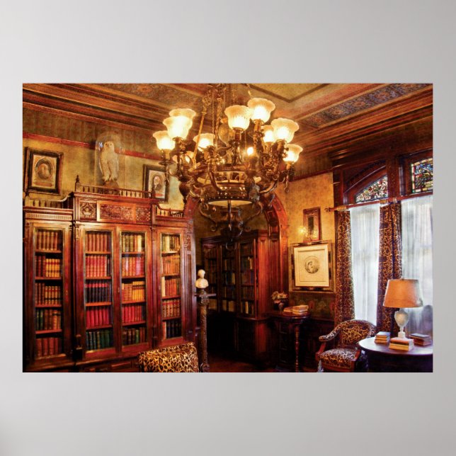 Autor - In der Bibliothek Poster (Vorne)