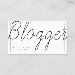 Autor Journalist Blogger Visitenkarte