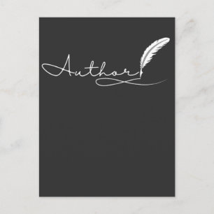 Autor Journalist Buch Schriftsteller Schriftstelle Postkarte