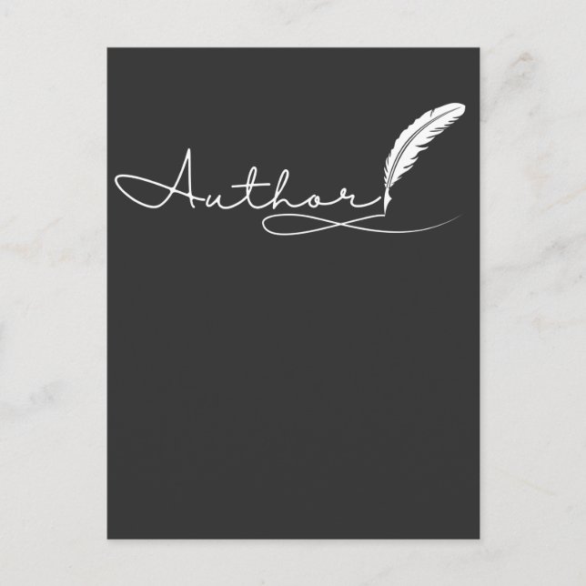 Autor Journalist Buch Schriftsteller Schriftstelle Postkarte (Vorderseite)