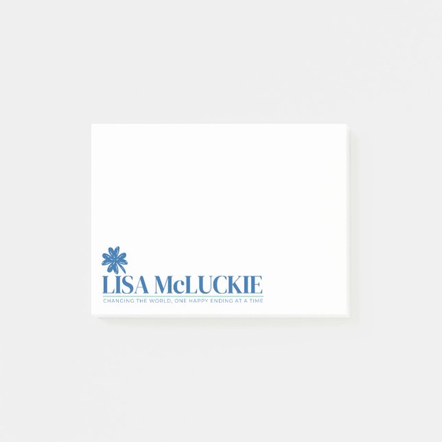 Autor Lisa McLuckie Post-it-Notizen Post-it Klebezettel (Vorderseite)