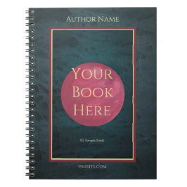 Autor-Notebook mit Buchabdeckung Notizblock