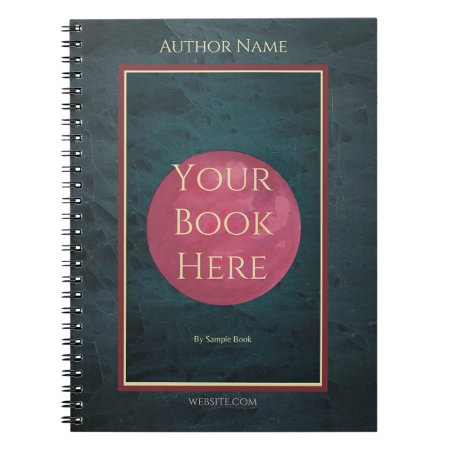 Autor-Notebook mit Buchabdeckung Notizblock (Vorderseite)