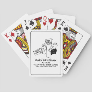 Autor oder Autor Spielkarten