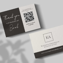 Autor QR-Code Buchrezension Anfrage Minimal