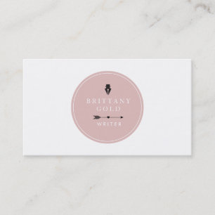Autor, Verfasser-Visitenkarte - schickes Gold und Visitenkarte