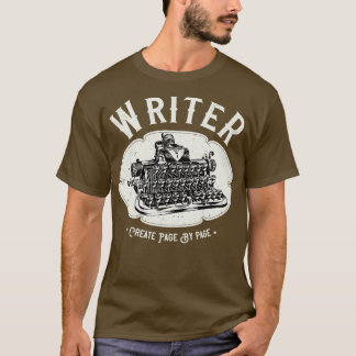 Autor Vintager Schreibmaschine T-Shirt