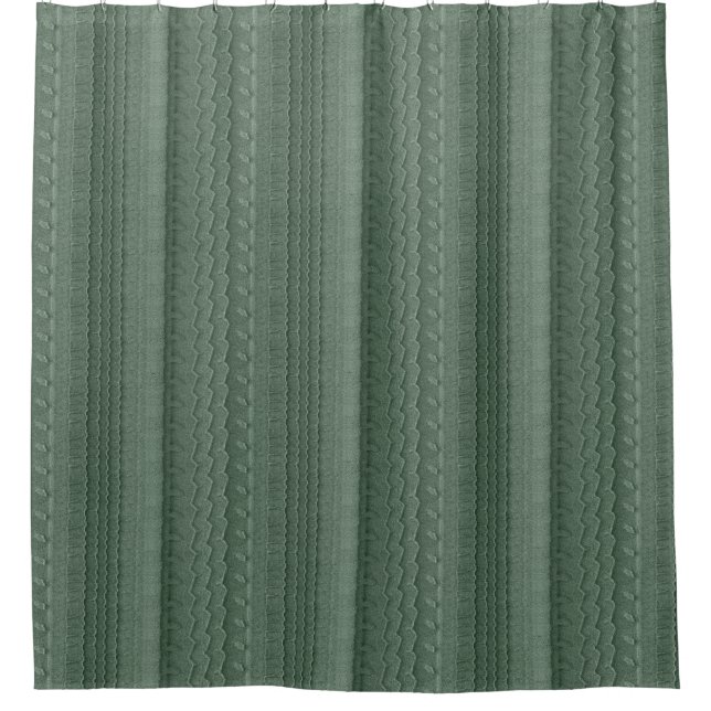 Autoreifen auf Sandy Beach Green Duschvorhang (Vorderseite)