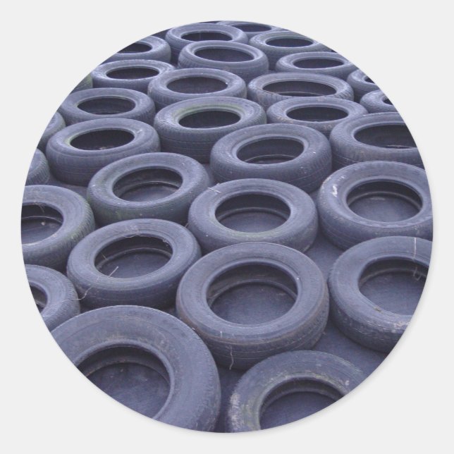 Autoreifen Runder Aufkleber (Vorderseite)