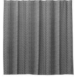 Autoreifen-Spur auf Sandy-Strand-Grau Duschvorhang