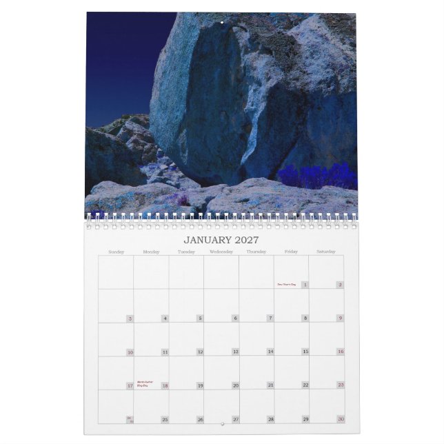 Autoreise cale kalender (Jan 2027)