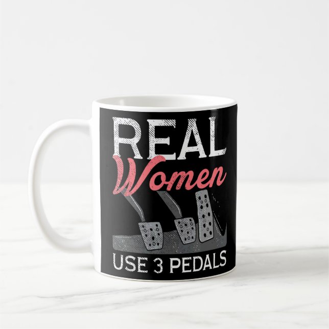 Autoreise Echte Frauen verwenden 3 Pedale Kaffeetasse (Links)