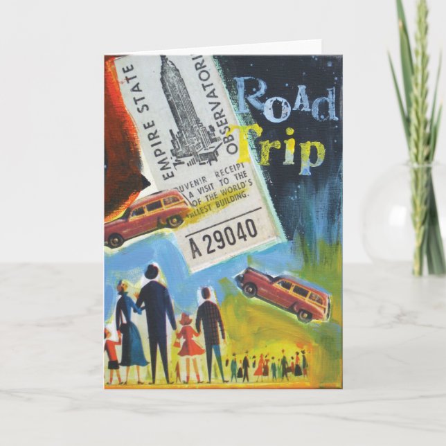 Autoreise Karte (Vorderseite)