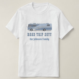 Autoreisefamilienferien-Name RV motorhome Camper T-Shirt