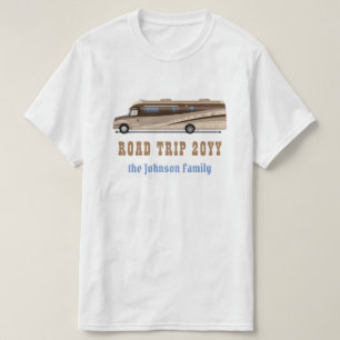 Autoreisefamilienferien-Name RV motorhome Camper T-Shirt