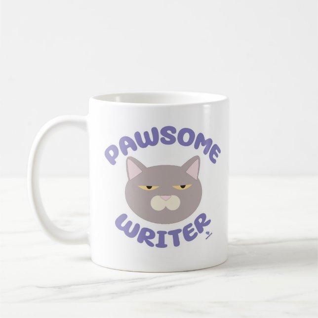 Autorenlustige Katzenspur einfügen Kaffeetasse (Links)
