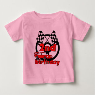 Autorennen-2. Geburtstags-T-Shirts und Geschenke Baby T-shirt
