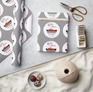 Autorennen-Jungen-Baby-Party Little Racer-Party Geschenkpapier