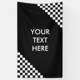 Autorennen-/Schach-Muster + Ihr backgr. u. Ideen Banner