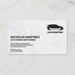 Autoreparatur-Logo für Autos Terminkarte
